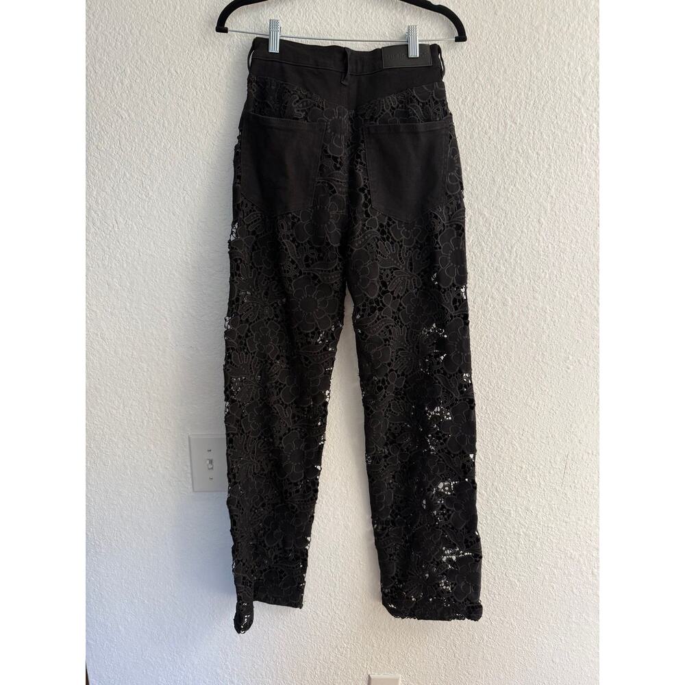 The Noli Shop Celeste Lace High Rise Jeans Black Size 26 - Picture 5 of 5